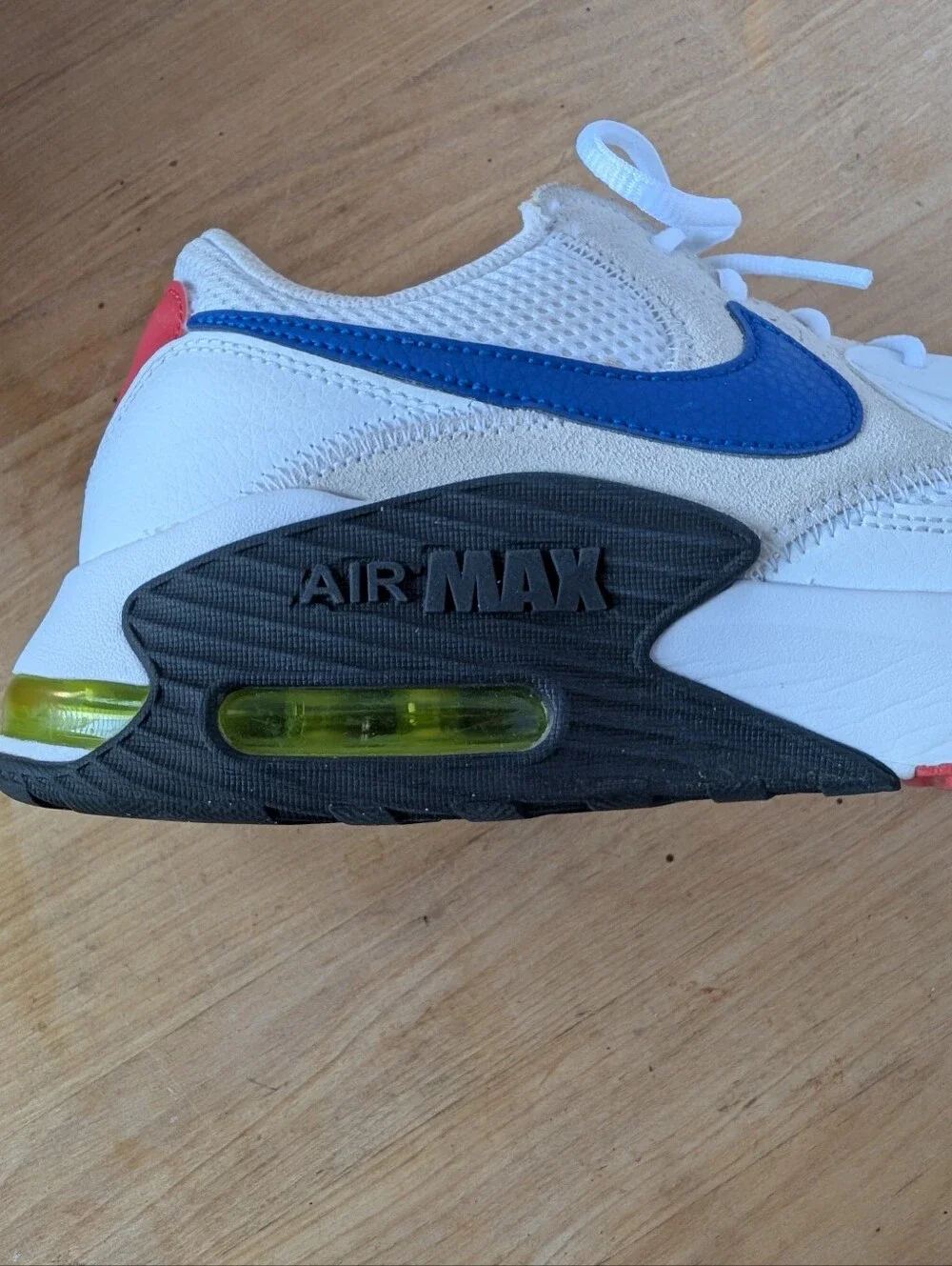 Nike Air Max Excee in White and Hyper Blue Shoes  Sneakers Mens Sz 9.5 Womens 11